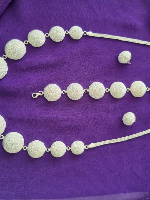 Telkari Salyangoz Model Gumus Set