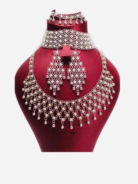 Telkari Gümüş Kişniş Kombin Seti